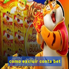 como excluir conta bet